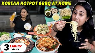 Korean Hotpot amp BBQ at Home  Korean Food CookBang  Best Korean Food Part2 [upl. by Willmert]