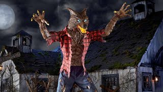 Giant 95 Foot Tall Animatronic Immortal Werewolf  Home Depot [upl. by Moir]