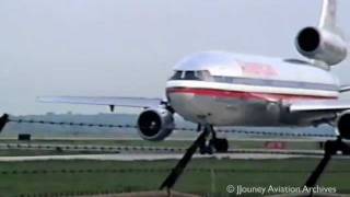 American Airlines DC10 Takeoff 1989  Original DC10 Prototype [upl. by Oile]