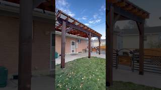 Building Patio Cover 🌴🔥 architecture diy patiodesign pergola patiocover home backyarddesign [upl. by Muhcon]