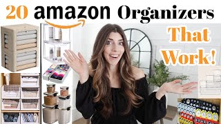 20 AMAZON Home Organization Items You Need That WORK 2023  Whole House Organization Ideas [upl. by Ahsatel504]