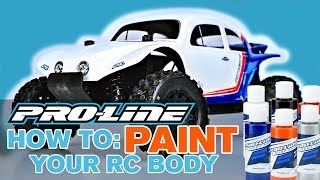 ProLine HOW TO Paint Your RC Body [upl. by Arrej19]