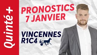 PRONOSTICS QUINTÉ 7 JANVIER 2024 À VINCENNES R1C4  Faites le papier avec Michael Cardine [upl. by Ricoriki]