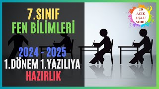 7SINIF  FEN BİLİMLERİ  1DÖNEM 1YAZILIYA HAZIRLIK 2025 [upl. by Repmek]