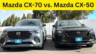 2025 Mazda CX50 vs CX70  Honest Review [upl. by Gerstner900]