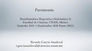 Introducción a la parsimonia filogenética [upl. by Annaerdna]