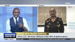 ITC acting chief talks COVID19 impact with CGTN [upl. by Idnahs]