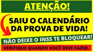 ATENÇÃO CALENDÁRIO DA PROVA DE VIDA INSS 2021 É LIBERADO [upl. by Haiacim101]