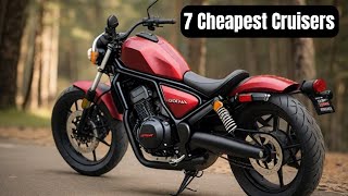 7 Cheapest Cruiser Motorcycles Anyone Can Buy In 2023 [upl. by Nhabois]