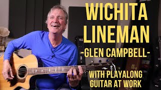 How to play Wichita Lineman Glen Campbell [upl. by Schilling]