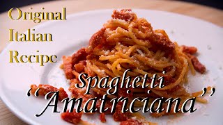 The original recipe of Spaghetti allAmatriciana [upl. by Alel]