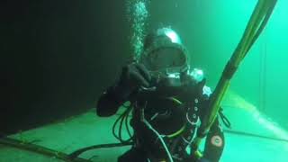 What REALLY happens at 165 ft in Commercial Diving School [upl. by Etrem647]