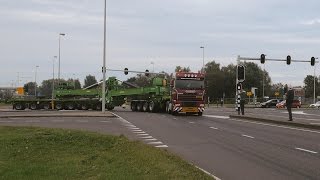 Heavy Haulage trucks Long Heavy Special and Extreme Mackdag 2014 truckshow Holland [upl. by Okiam]