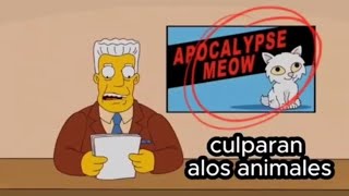 Los SIMPSONS PREDICEN el FUTURO GATOS 🐈‍⬛ ¿Una nueva pandemia gatos lossimpsons [upl. by Linn]