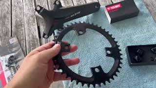 PASS QUEST R7000 Shimano 1X chainring and finishing bolt unboxing [upl. by Leaj]