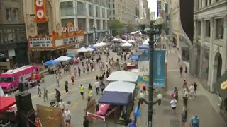 Chicagos summer block party Sundays on State returns to Loop [upl. by Nannah]