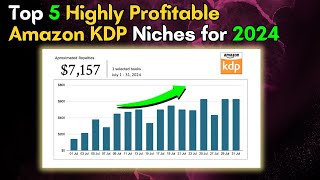 Top 5 Highly Profitable Amazon KDP Niches 2024 Amazonkdp kdpniches [upl. by Aihsekan]