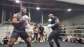 Francis Ngannou spars Carlos Takam [upl. by Heloise]