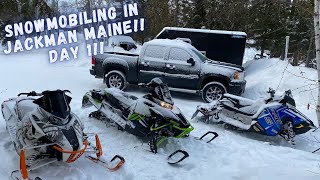 Snowmobiling in Jackman Maine day 1 [upl. by Tadd]