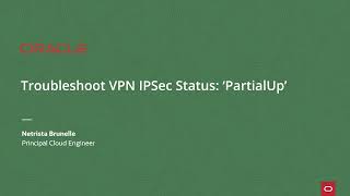 Troubleshoot IPSec Tunnel Status Partial Up in OCI [upl. by Mackenie20]