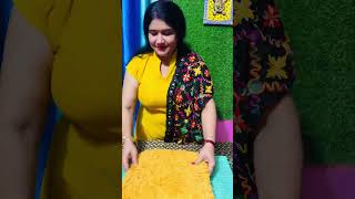 Making Hand Painted Pillow and Cushion Covers from Unused Cloth shortvideo diy stitching craft [upl. by Rats]