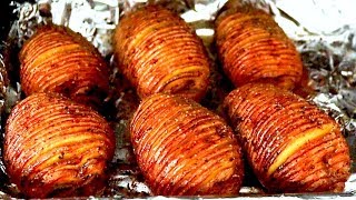 How to make HASSELBACK POTATOES recipe Baked Potato [upl. by Massie]