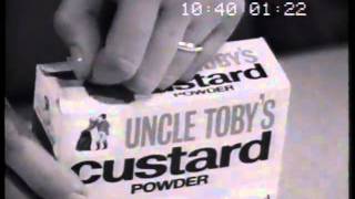 Uncle Tobys Custard Powder 1965 TV commercial [upl. by Lienahs]