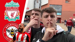 WE MET MBEUMO AND TOLD HIM NOT TO SCORE  LIVERPOOL VS BRENTFORD MATCH DAY VLOG [upl. by Alehcim]