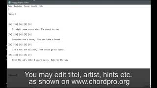 Tutorial – How ot create quickly Chordpro Files [upl. by Tennek]