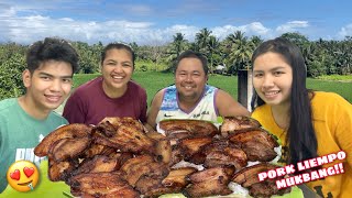 MUKBANG PORK LIEMPO  MAGANDANG VIEW SA ROOFTOP NAMIN  Vlog373 [upl. by Joab]