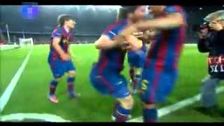 All goals FC Barcelona vs Arsenal  Messi 4 goals  14 [upl. by Clementius]