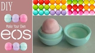 DIY Make Your Own EOS Lip Balm Recycle Old EOS Container [upl. by Nodnarb463]