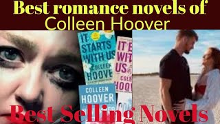 Best novels of Colleen Hoover  Best selling novels of colleen Hoover  It ends with us [upl. by Aisad]