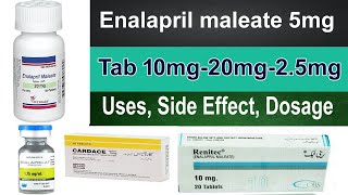 Enalapril Maleate tablets ip 5mg 10mg 20mg 25mg tablets uses Dosage and side effects  Hindi [upl. by Ariom]