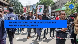 Manifestation contre la nouvelle loi fiscale à Nairobi Kenya [upl. by Ahsikrats]