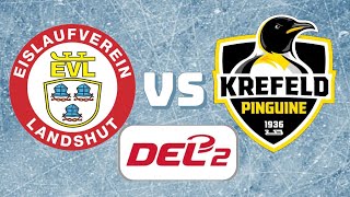 Highlights I DEL2 2425 2SP EV Landshut  Krefeld Pinguine [upl. by Winonah]