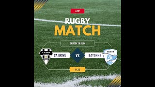 Rugby  CA BriveAviron Bayonnais et CA BriveStade Toulousain [upl. by Hsetim]