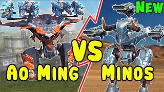 MINOS VS AO MING  Titan 1on1 War Robots Battle Arena Gameplay WR [upl. by Dulcy]