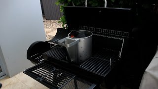 Jumbuck BBQ Smoker With Offset Sidebox Unboxing amp Setup [upl. by Alrats990]