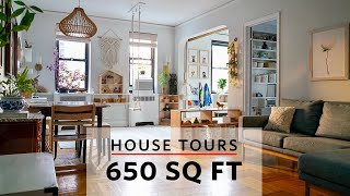 House Tours A Family of Five in a 650 Sq Ft Apartment in New York City [upl. by Evadne]