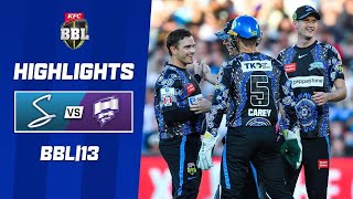 Adelaide Strikers v Hobart Hurricanes  BBL13 [upl. by Ranice228]