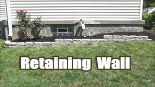 How to Build a Simple Retaining Wall [upl. by Acysej]