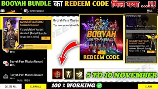 FREE FIRE REDEEM CODE TODAY 6 NOVEMBER REDEEM CODE FREE FIRE  FF REDEEM CODE TODAY 6 NOVEMBER [upl. by Buffo537]