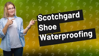 Can you waterproof shoes with Scotchgard [upl. by Luwana]