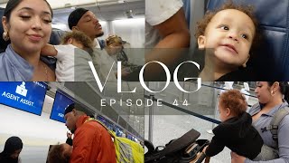 WE ALMOST MISSED OUR FLIGHT  FLYING WITH A TODDLER  VLOG EP 45 [upl. by Atirak]