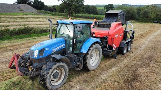 New Holland T6175 amp kuhn baler getting the job done 🤌🏻 [upl. by Billi540]