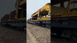 Efficient Railway Track Sleepers Installation [upl. by Arimas]