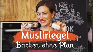 CRUNCHY MÜSLIRIEGEL SELBERMACHEN I Backen ohne Plan 10 [upl. by Adlesirg924]