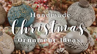 DIY Christmas Ornaments with Redesign with Prima And IOD Moulds [upl. by Ydnerb]