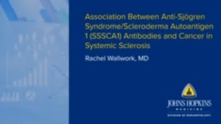 AntiSjogren SyndromeScleroderma Autoantigen 1 SSCA1 Antibodies and Cancer in Systemic Sclerosis [upl. by Cynthy]